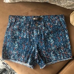 Levi’s multi colored denim shorts size 4